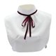 thumbnail image 5 of Pajarita de cinta Cuello alto Cuello decorativo elegante para ropa deportiva Suéter Trabajo, 5 of 9