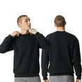 thumbnail image 5 of American Apparel Unisex Fleece Crewneck Long Sleeve Sweatshirt, 70 US Cotton/30 Polyester Winter Sweaters (Lieutenant+Heather Grey 2 Pack, XL), 5 of 8