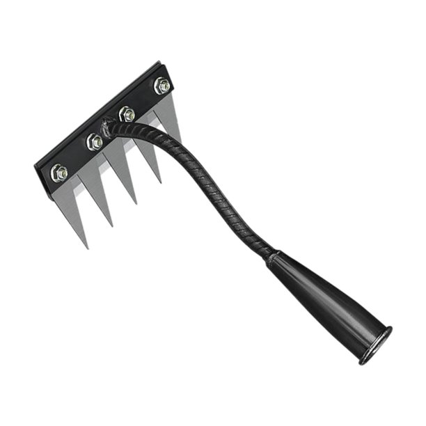 Arrancador de Malezas Extractor Manual de Hierbas Removedor con Garra para Aflojar Tierra y Herramienta Metálica Mango Ergonómico Apto para Huerto 5 dientes