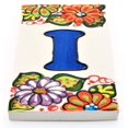 thumbnail image 4 of ART ESCUDELLERS House Letters 6 Inch. Handpainted Ceramic Tiles for Signs, Addresses & Names. Design 'GARDEN' 5.71" x 2.76" (Letter 'I'), 4 of 4