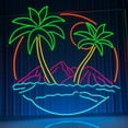 thumbnail image 2 of Mountain & Beach Neon Signs, Tropical Wall Art Decor, 2 of 4