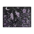 thumbnail image 5 of Yayeee Area Rugs for Living Room 5.2'x4' Non Slip Washable Bedroom Floor Carpet, Light Purple Flowers, 5 of 5