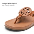 thumbnail image 5 of DREAM PAIRS Women's Cushioned Arch Support Flip Flops Water-Friendly TPU Thong Sandals with Supportive Footbed Casual Summer Beach Walking Slippers, 5 of 7