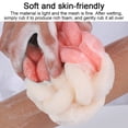 thumbnail image 4 of 3 Packs Long Stretch Back Sponge with Rope Shower Mesh Sponge Exfoliating Body Scrub Loofah for Men Women, 4 of 5