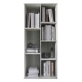 thumbnail image 3 of Castle Place Simple 7-Cube Open Shelf Bookcase, Light Grey, 3 of 6