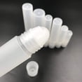 thumbnail image 2 of 10 Pcs Empty Refillable Roll On Bottles Plastic Roller Bottle Rollerball DIY Deodorant Containers with Ball 3ml -, 2 of 4