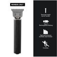 thumbnail image 4 of Members Only Hair Trimmer for Men, Lithium T-Blade Hair & Beard, High-Performance Stainless-Steel Blades, Close Trim Design, Type-C Rechargeable Battery, 4 Length Guards, Cleaning Brush C80, 4 of 7