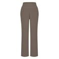 thumbnail image 6 of yueewhu Wide Leg Pants for Women Loose Yoga Pants with Pockets Petite/Regular/Tall Stretch Casual Lounge Pants (Grey, XXL), 6 of 7