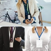 10 Pcs Vertical ID Badge Holders PVC Clear Sealable Waterproof Plastic Protector Holder Name Tags Badge Holders