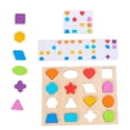 thumbnail image 1 of Montessori Shape Puzzle Board Shape Sorter Habilidad fina para Sunnimix Rompecabezas de formas, 1 of 7