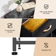 thumbnail image 5 of Bigroof 9 Dresser for Bedroom Chest of Drawers Fabric Storage Tower Organizer Bedroom Furniture with Metal Frame for Living Room Dresser in Closet Black, 5 of 7