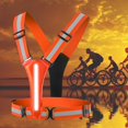 thumbnail image 3 of Chaleco Reflectante Ajustable Cola LED Recargable Naranja, 3 of 8
