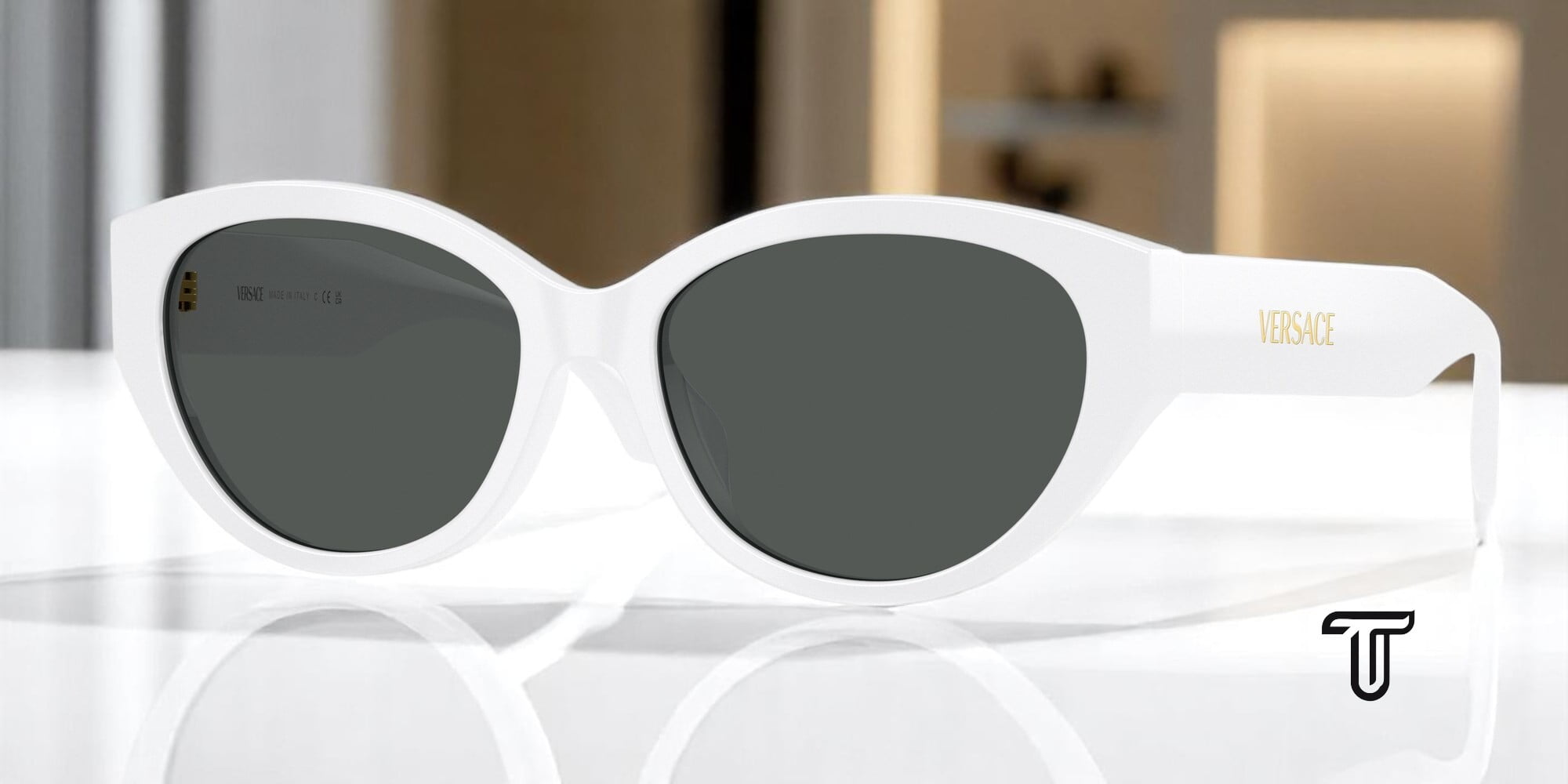Sunglasses Versace VE 4348 52697I Dark Havana - Walmart.com
