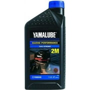 Yamaha LUB-2STRK-M1-12 Yamalube 2M Marine 2-Stroke Oil NMMA TC-W3 Quart; LUB2STRKM112 Made by Yamaha
