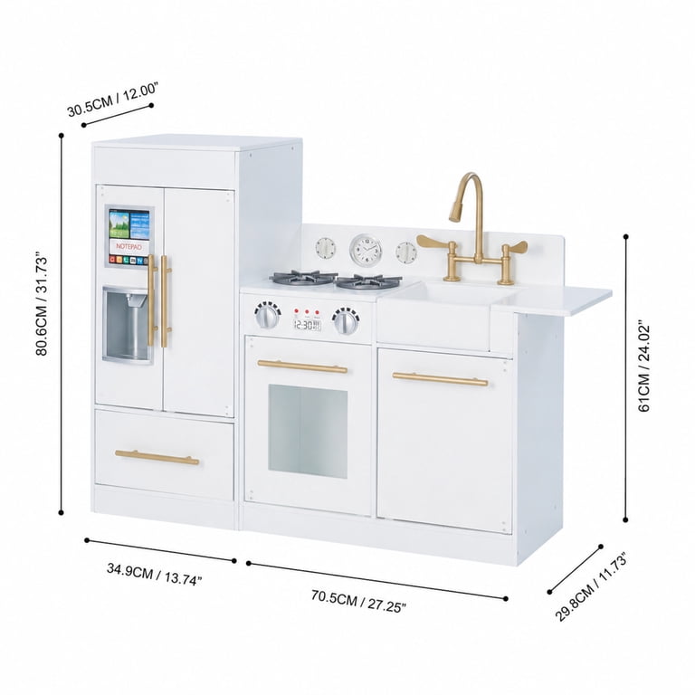 Teamson Kids Little Chef Charlotte Play Kitchen, 2-Piece photo 5