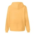 thumbnail image 5 of newwalpole Boys Girls Plain Hoodies Long Sleeve Oversized Hoodie Kids Soft Cotton Hooded Sweatshirts Baggy Preppy Pullover Top Yellow for Size 3-4 Years, 5 of 5