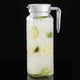 thumbnail image 2 of Jarra de agua acrílica, jarra para jugo, jarra para agua, frutas, cócteles, té, Hervidor de diamantes 1100ml, 2 of 9