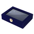 thumbnail image 2 of Caja organizadora de collar con cubierta de cristal para pendientes, caja de moda para coleccionables, 2 of 5