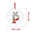 thumbnail image 2 of Fiudx Adornos Navideños con Letras Rojas, Alfabeto Acrílico, Colgante con Nombre Personalizado, Decoración Festiva para El Hogar, Diseño de Símbolos Clásicos, Regalo Ideal, 7 X 7 Cm, 2 of 4