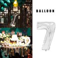 thumbnail image 4 of 16 pulgadas Tamaño grande Oro Plata Rosa Oro Número Globo Cumpleaños Decoraciones para fiestas de bodas Globos de aluminio Niño Niño Juguete Kits de decoración para fiestas plata siete Ounissouiy HA002665-17, 4 of 6