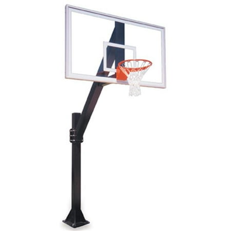 Legend Arena-BP Steel-Glass In Ground Fixed Height Basketball System,