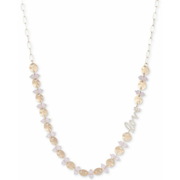 lonna & lilly Gold-Tone Crystal Love Beaded Long Necklace, 32" 3"