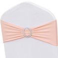 thumbnail image 1 of Fajas de silla ZSJFMF de elastano rosa rubor, paquete de 50 unidades, para eventos, 1 of 6
