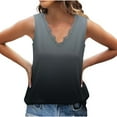 thumbnail image 3 of Aofany Women's Tank Tops Summer Fashion Gradient Color V-Neck Sleeveless T-shirt Tops Blouse, 3 of 6