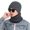 Gray, variant on Herrnalise 2-Pieces Thick Winter Beanie Hat Scarf Set Warm Knit Hat Thick Knit Man