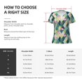 thumbnail image 7 of Fuzoiu Flamingo Print Women's V-Neck T-Shirt,Women's Short Sleeve Top, Comfortable for Work, Leisure, and Sports, 7 of 7
