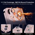 thumbnail image 7 of Dteck for iPhone 15 Plus Camera Lens Protector, Case-Friendly Strong Adsorption Metal Tempered Glass Rear Camera Protector,Rosegold, 7 of 7