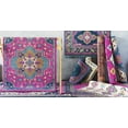 thumbnail image 6 of Hauteloom Franktown Living Room, Bedroom Area Rug - Bohemian/Global - Fuchsia, Aqua, Ivory - 9'2" x 12'2", 6 of 13