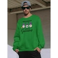 thumbnail image 2 of Halloween W My Gnomies Sweatshirt Men -Image by Shutterstock, Male x-Large, 2 of 4
