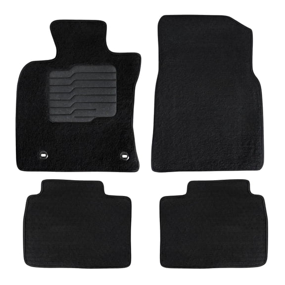 Carpet Floor Mats for 2025 to 2026 Toyota Camry, Front and Rear with Driver Heel pad and Safety Locks - ecoMats