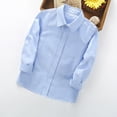 thumbnail image 4 of Grblisyd Back to School Clothes Boys Girls Long Sleeve Button Down Shirts Formal Uniform Dress Shirt, 4 of 4