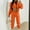 Orange, variant on Wiyuqeen 3 Piece Sweatsuits for Women Zip Up Hoodie Sweatshirt Crop Tank Top Jogger Sweatpants Sets Plain Loose Fit Outfits Tracksuits