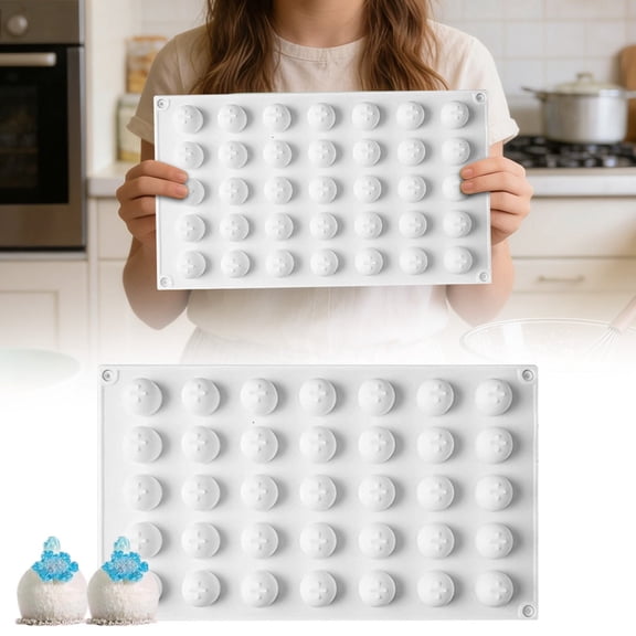 Sphere 0.9" . 35 Holes Non Stick Flexible Silicone Moulds For Cakes Bread Jelly Soap,dessert molds
