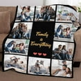 thumbnail image 4 of Picture Blankets Customized, 10 Photos Customized Blanket, Custom Picture Blankets, Gifts for Sister Dad Mom Daughter Son A Blankets, 4 of 5