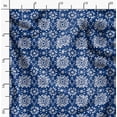 thumbnail image 6 of Soimoi Pure Silk Blue Fabric By the Yard - 42 Inch Wide - Floral Block Textile - Botanical Elegance for Stylish Apparel and Home Decor Printed Fabric, 6 of 6
