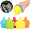thumbnail image 2 of Leakproof Reusable Silicone Glass Water Mug Ceramics Cup Bowl Cover Lid Cap, 2 of 8