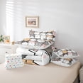thumbnail image 6 of meiyoeat Cartoon Cute Cats 7-Piece King Bedding For Kids,Colorful Kawaii Kitten Print King Bed In A Bag For Girls,Reversible, 6 of 7