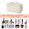 thumbnail image 3 of EIMELI Makeup Bags - Travel Cosmetic Organizer PU Leather Portable Zipper Makeup Pouch, 3 of 9