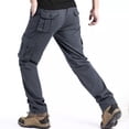 thumbnail image 5 of Men 6 Storage Utility Cargo Pants Stretch Ripstop Tapered Hiking Work Pants S-XXL（1 piece） without belt, 5 of 10