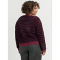 thumbnail image 3 of Jessica Simpson Women's Plus Dionne Eyelash Cardigan, Sizes 0X-4X, 3 of 6