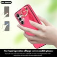 thumbnail image 2 of Decase for Sasmung Galaxy A54 5G with Wrist band Kickstand Case,with Metal RIng,Slim Shockproof PU Leather Drop Proof Non-Slip Anti-Fingerprint Protective Phone Case Cover,Rose, 2 of 8