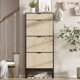 thumbnail image 1 of Shoe almacenamiento gabinete con three flip - top cajones y adjustable estantes, space - saving narrow design, fits 18 - 24 pairs of shoes, ideal para para entrada, hallway, y front door, 1 of 7
