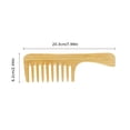 thumbnail image 3 of QJUHUNG Luxurious Wide Tooth Wooden Hair Comb - Anti-Static  Gentle  Detangling  Styling Tool for All Hair Types  Including Curly  Dry  Damaged Hair - Perfect for Hairdressing  Everyday U, 3 of 7