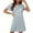 Light Blue, variant on Royisotas Nightgowns for Women Green CrewNeck Pajamas Casual ShortSleeve Plus Size Womens Night Gowns