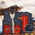 thumbnail image 3 of Injueey Chaleco calefactable Chaqueta calefactable USB Chaleco eléctrico lavable para hombres Mujeres Esquí Invierno Pesca Camping Suministros térmicos Numero 3 Injueey HA046619-03, 3 of 6