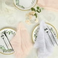 Efavormart 5 Pack | 24"x19" Gauze Cheesecloth Napkins Cotton Dinner Napkins - Blush/Rose Gold ...